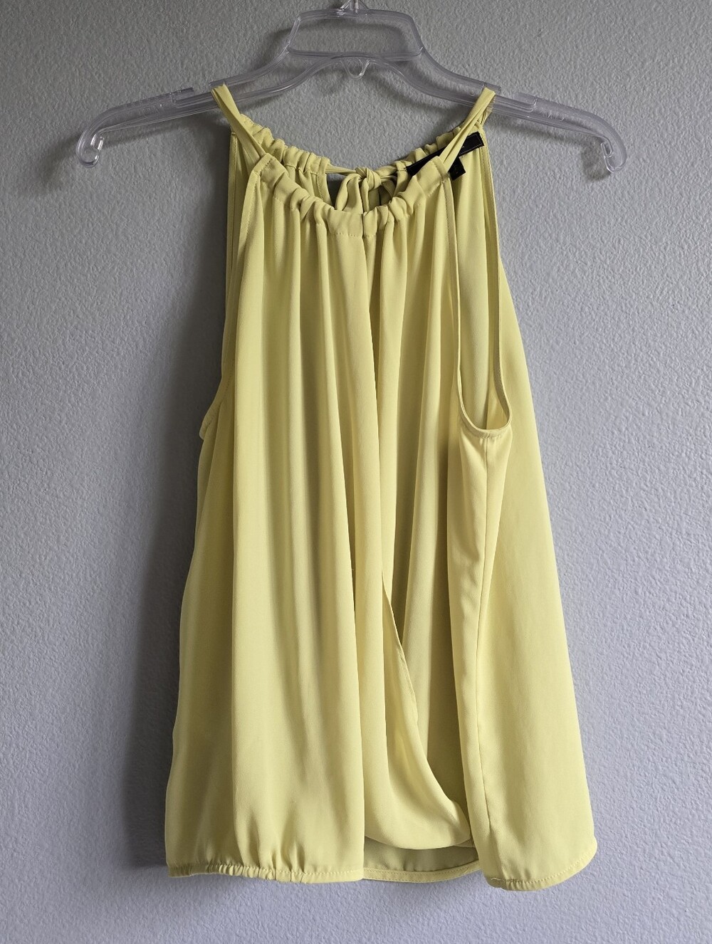 Bcbgmaxazria Cristine Sleeveless Blouse Yellow/Green Size S